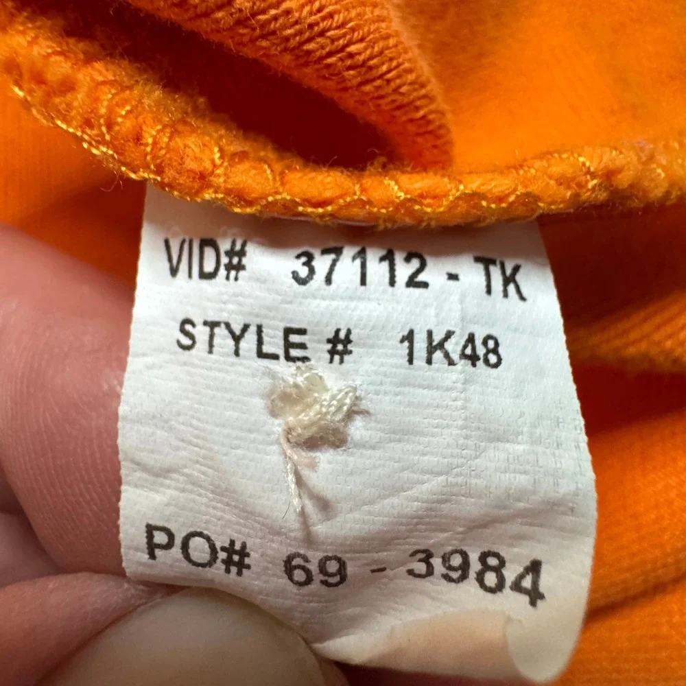 Orvis Mens XL Orange Pique Polo Shirt‎ Short Sleeve Contrast Collar EUC! Clean!